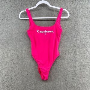 Aerie Astrology Babewatch Cheekiest One Piece Swimsuit CAPRICORN sz small